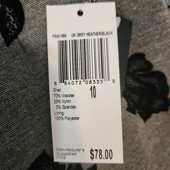 Premise Studio Lined Dark Gray / Black Skirt. Size 10 - Picture 7 of 7